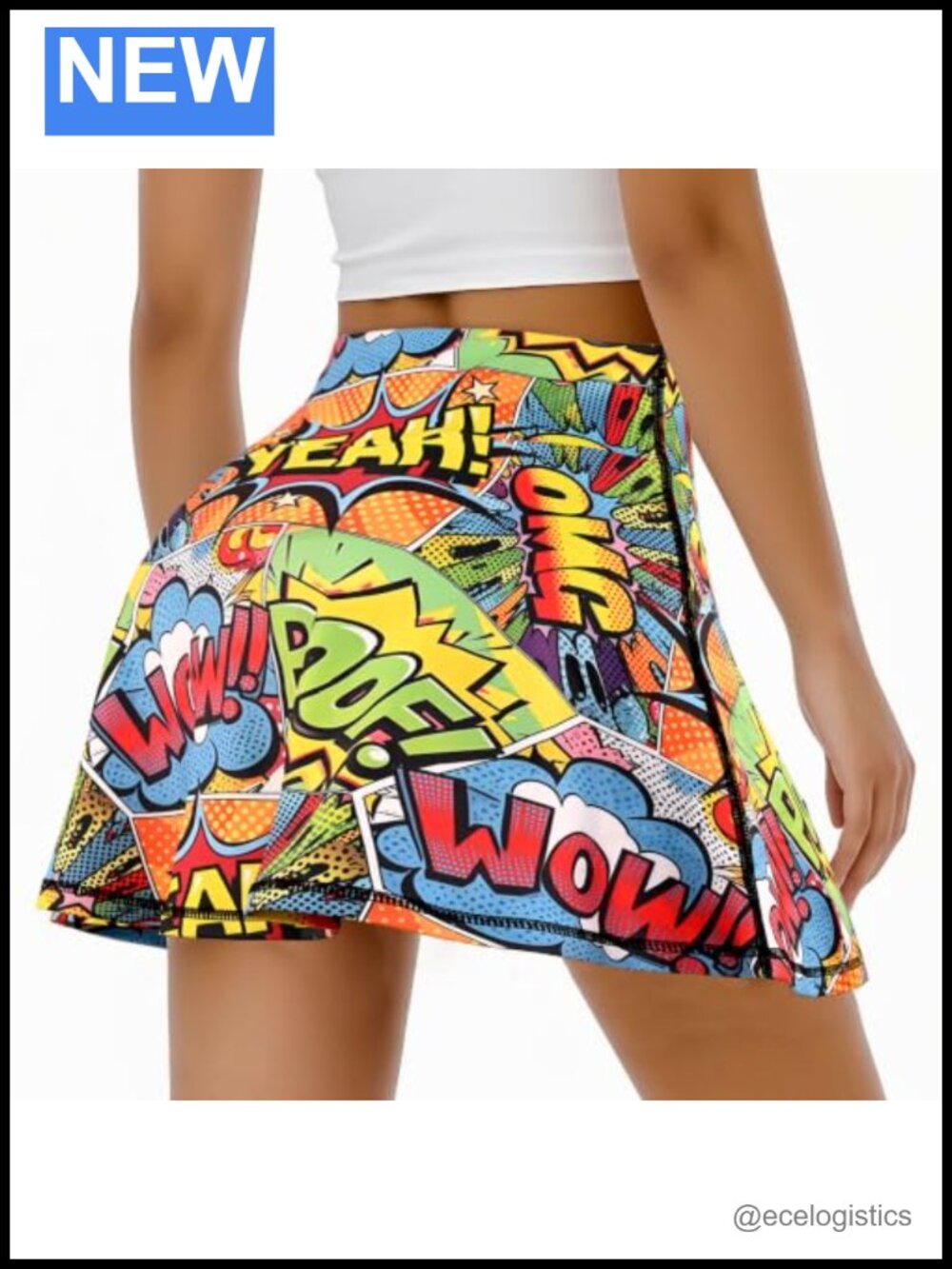 Women's High Waist Tennis Golf Skort with Pockets Athletic Skirt